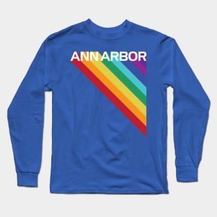 Ann Arbor Rainbow Long Sleeve T-Shirt